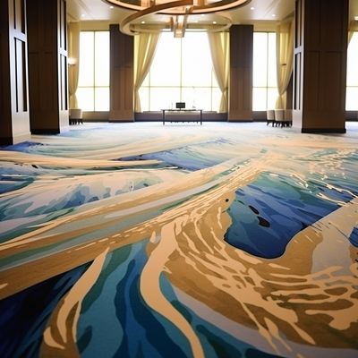 80% wol en 20% nylon luxe balzaal banket hotel tapijt voor huisverbetering
