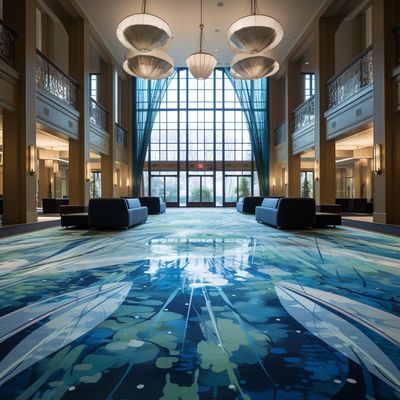 80% wol en 20% nylon luxe balzaal banket hotel tapijt voor huisverbetering