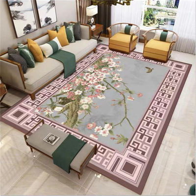 Home/Hotel/Bureau/slaapkamer Custom Machine-made Printed Carpet Butterfly Flower Design