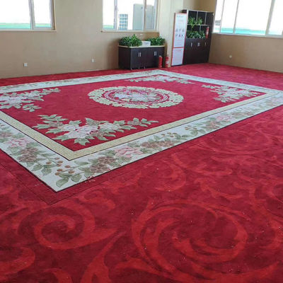 Handgevoerde moderne Europese klassieke plain Jacquard-stijl hoteltapijten voor banketzaal