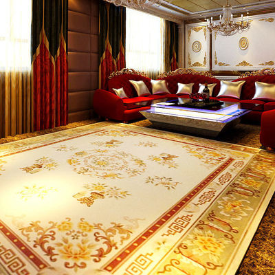 Handgevoerde moderne Europese klassieke plain Jacquard-stijl hoteltapijten voor banketzaal