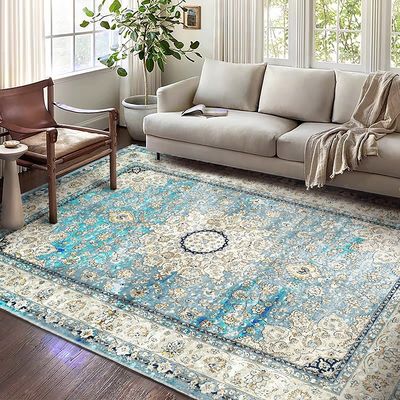 Home Decoratie Modieus Vintage Woonkamer Ruit Grote zachte waterwas tapijt