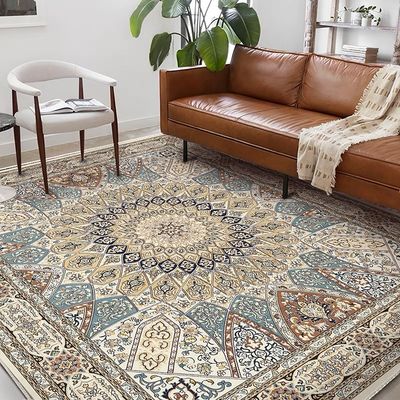 Home Decoratie Modieus Vintage Woonkamer Ruit Grote zachte waterwas tapijt