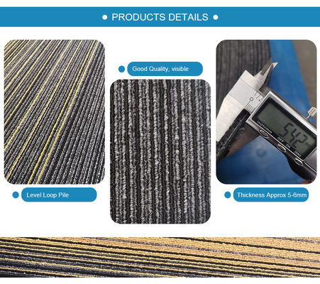 Office Luxury Commercial Square Carpet Tile 50x50 geluidsisolatie Abstract Patroon