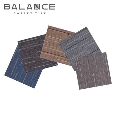 tapijttegels Beijing 50x50 Luxe Hotel PP Jacquard Commercieel kantoor PVC vloer Anti-glijdend