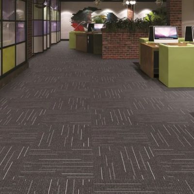 tapijttegels Beijing 50x50 Luxe Hotel PP Jacquard Commercieel kantoor PVC vloer Anti-glijdend