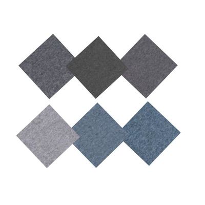 Abstract Patroon Pp-vezelvloeren Pvc commerciële tapijttegels 50X50 voor vergaderruimte