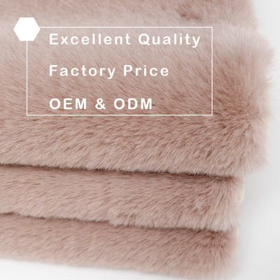 Abstract Patroon Roze Fals Fur Rabbit Rug Zachte lange stapel Shaggy tapijt voor woonkamer