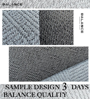 Commerciële polypropyleen modulaire kantoor tapijttegels 60x60 PVC ondersteund voor duurzaamheid