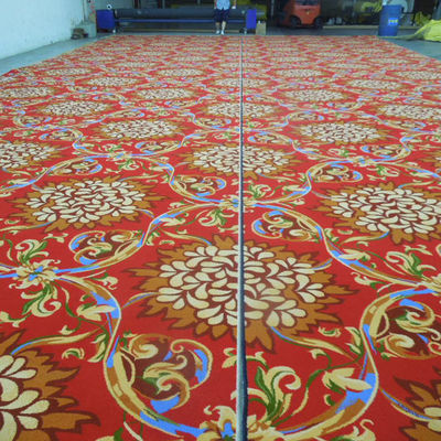 Custom Luxury Wool Nylon Axminster Casino Carpet Machine Made Loop Pile Wasbaar kantoor
