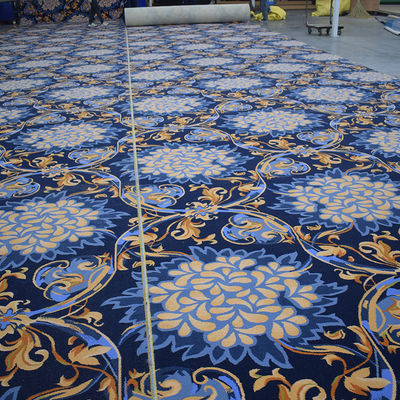 Custom Luxury Wool Nylon Axminster Casino Carpet Machine Made Loop Pile Wasbaar kantoor