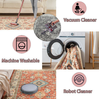 Handgemaakte zachte moderne tapijten voor woonkamer milieuvriendelijk Scandinavisch gedrukt fluffy tapijt