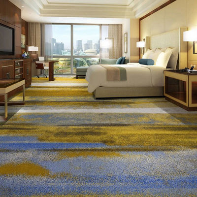 Rectangular Floral Design Tufted Wool PP Material Nylon Printed Carpet voor lobby
