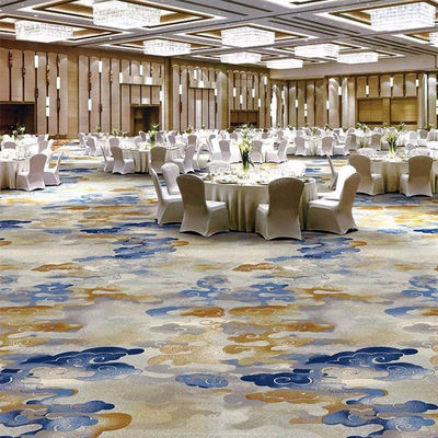 Rectangular Floral Design Tufted Wool PP Material Nylon Printed Carpet voor lobby