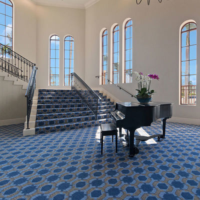Hotel Nylon Custom Printed Carpet Roll Moderne stijl Aanpasbaar voor commercieel gebruik