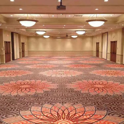 Custom Luxury Wool Nylon Axminster Casino Purple Gold Carpet voor commerciële gebouwen