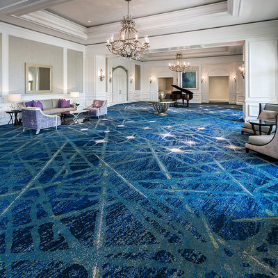 Custom Flower Patterned Wool Silk Carpet voor openbare ruimtes Geweven door Machine Made Carpet