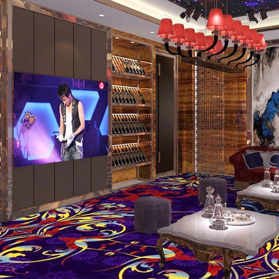 Brandwerend aangepast Axminster tapijt voor nachtclub in nylon en wol materiaal