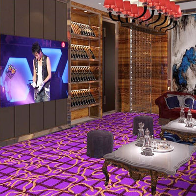 Brandwerend aangepast Axminster tapijt voor nachtclub in nylon en wol materiaal