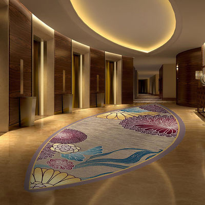 Hotel Home Office Hallway Prayer Anti-Slip Nylon Printed Carpet met Loop Pile Design