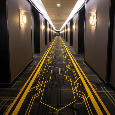 Op maat gedrukte banketzaal tapijt in wol en nylon mengsel voor hotel decoratie
