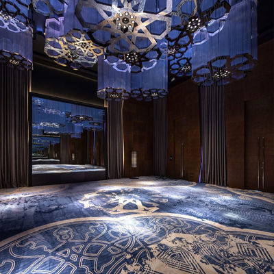 Antimicrobiële handgemaakte wol zijde tapijt voor de hal binnen in luxe hotel decoratie