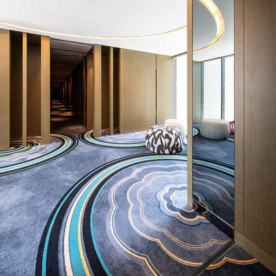Antimicrobiële handgemaakte wol zijde tapijt voor de hal binnen in luxe hotel decoratie