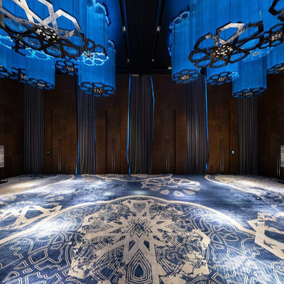 3D Hand Tufted Carpet Soft Square Meter Wol en zijde Custom Pattern voor Luxe Hotel
