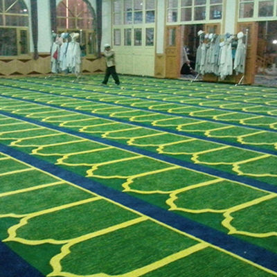 Hoge stapel Tufted Moslim Muur tot Muur Gebedstapijt Rollen voor Moskee Zachte tapijt Garens