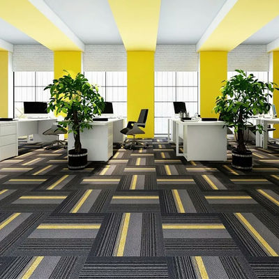 Medium Pile Modern Abstract Pattern PVC tapijttegels voor kantoor woonkamer gang