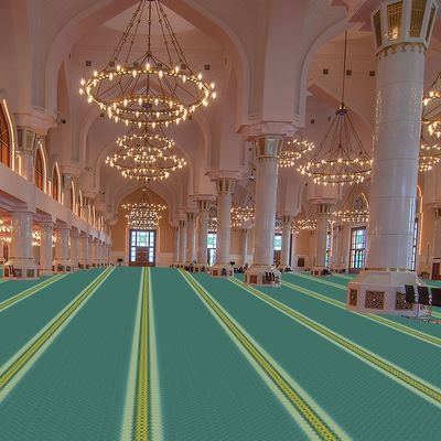 Op maat gemaakte hoge stapel moslims wand tot muur gebed tapijt rol voor moskee gebed ruimte