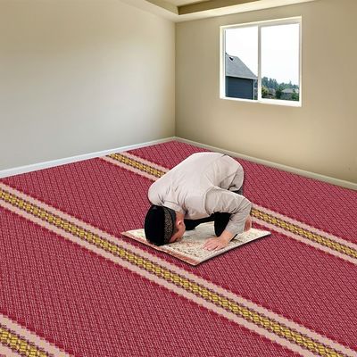 Op maat gemaakte hoge stapel moslims wand tot muur gebed tapijt rol voor moskee gebed ruimte