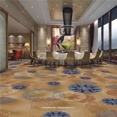 Gepersonaliseerde kleur 100% Nylon gedrukt tapijt voor hotels Banketzalen Slaapkamers Outdoor Decoratief PVC