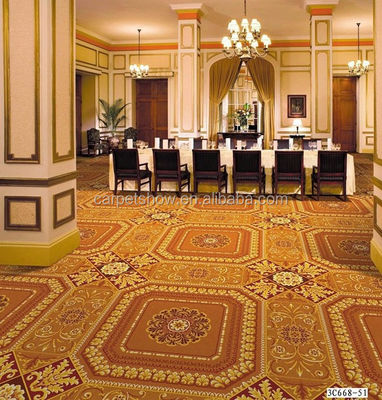 Voorbeeld milieuvriendelijk Nylon gedrukt muur aan muur Hotel Modern Design Ballroom tapijt
