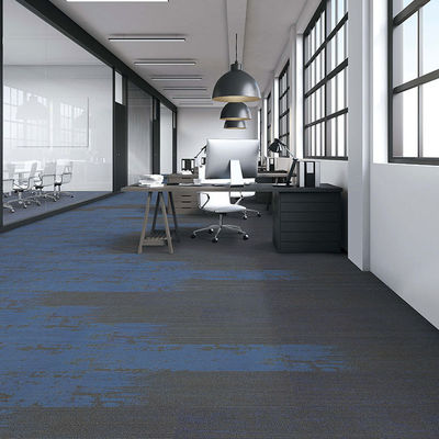 Abstract Patroon 100% Nylon 6 Pvc Backing Carpet Tile voor commerciële ruimtes in geel