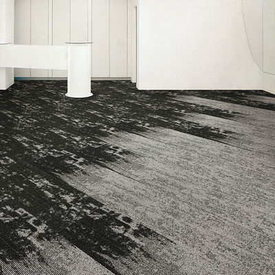 Abstract Patroon 100% Nylon 6 Pvc Backing Carpet Tile voor commerciële ruimtes in geel