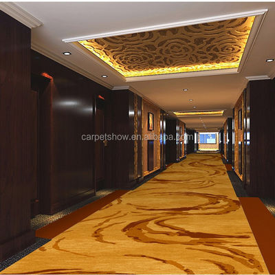 Ondersteun maatwerk Moderne hotelkorridor tapijten met maatwerk bloemen jacquard ontwerp