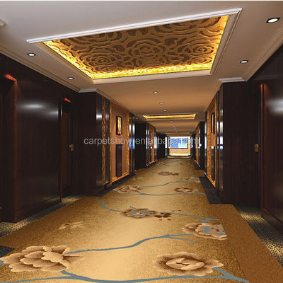 Gepersonaliseerd Floral Jacquard Design tapijt wol Nylon materiaal voor 5 sterren hotel hal