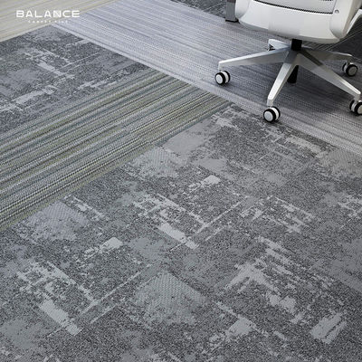 Medium Pile Heavy Traffic Style Zwart 600X600 tapijttegels kantoor Nylon Jacquard tapijt