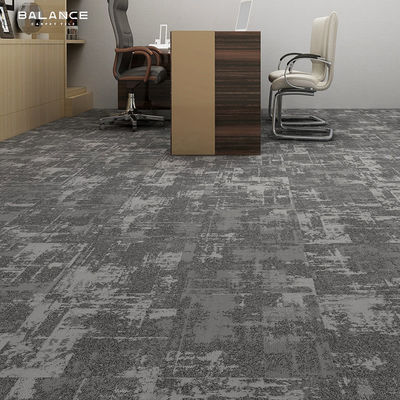 Medium Pile Heavy Traffic Style Zwart 600X600 tapijttegels kantoor Nylon Jacquard tapijt