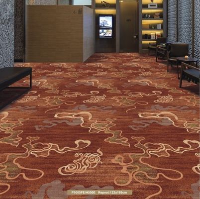 Polyester Achtergrond Axminster Floral Design Commercieel gedrukt tapijt met en Broadloom
