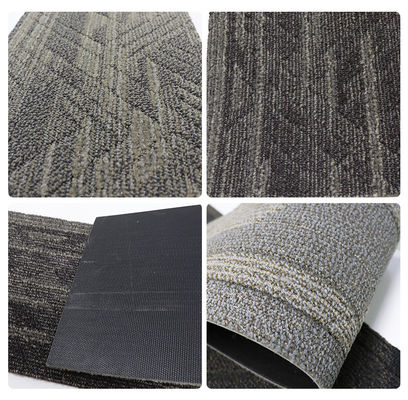 Commerciële moderne nylon tapijttegels Tufted Abstract Kussen 50x50 PVC PP voor hotel