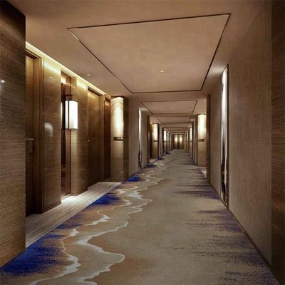 Hotel hal PET VRIENDLIG 100% Nz wol Axminster tapijt met luxe op maat gemaakte ontwerp