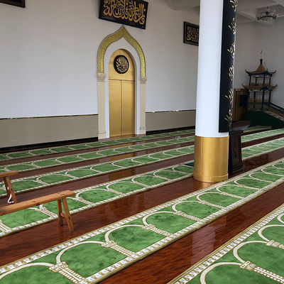Machine-made Axminster tapijt voor moskee kerk wasbare wol/nylon brandwerend gangpad