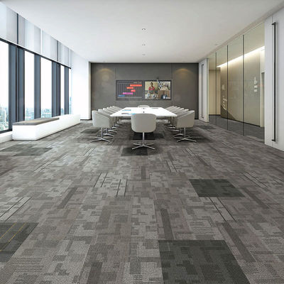 Bedrijfsruimte 50 X 50 Nylon teksturele patronen Moquette Vierkante tapijttegels voor kantoor