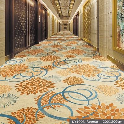 Jute- of PP-achtergrond Nylon gedrukt gestreepte tapijt in 36 kleurenopties voor hotelgang