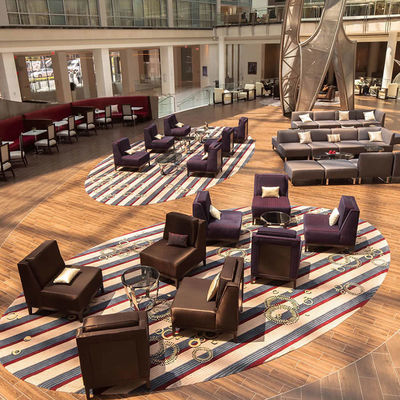 Tufte hotelteppijen met 80% wol en 20% nylon gemaakt door Leading Carpet.