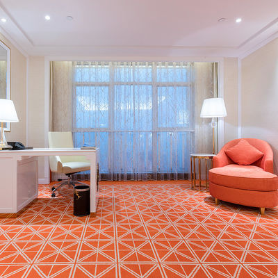 Rood tapijt Axminster Custom Wool/Nylon/PP Tufted Carpet voor Hotelkamers Woonkamer