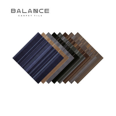 Striped topklasse plank kamer tapijttegels voor huis 100% polypropyleen