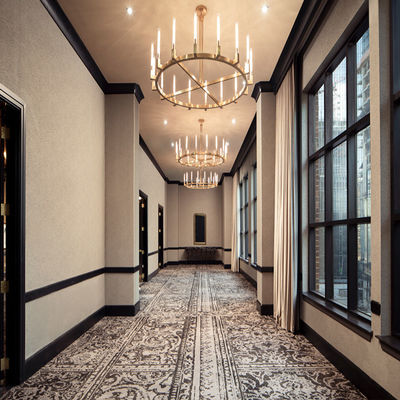 Professionele hotel tapijt voor luxe hotel banketzaal ondersteuning aangepast rechthoek